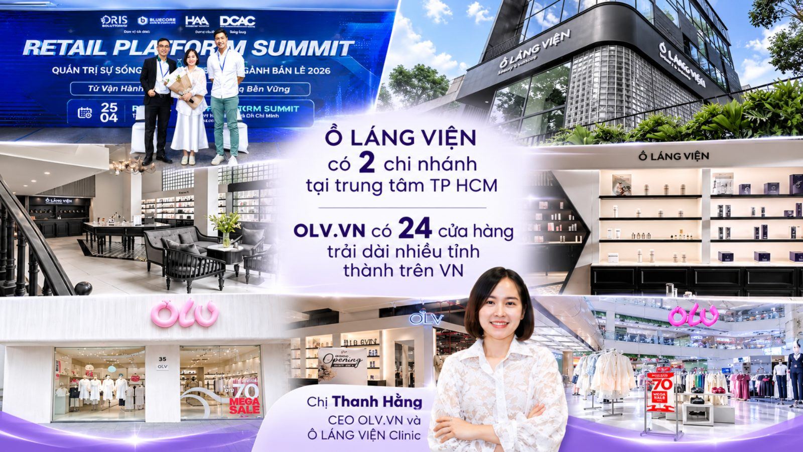 Case study OLV.VN và Ổ Láng Viện: 2 chi nhánh clinic tại trung tâm TP HCM, 24 cửa hàng OLV.VN trải dài nhiều tỉnh thành